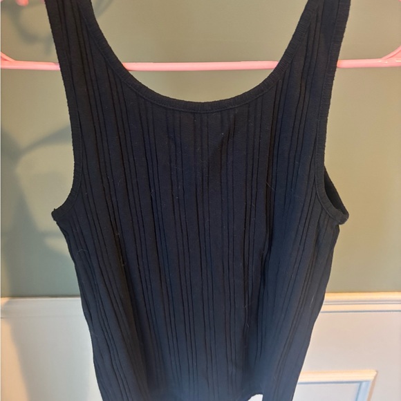 Mudd Black Ribbed Button-Front Tank Top - Picture 3 of 3